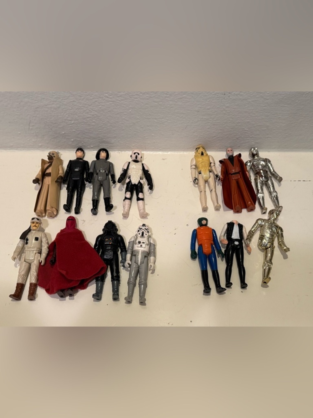 Lot of 14 Original 1970s-1980s Kenner Star Wars Action Figures